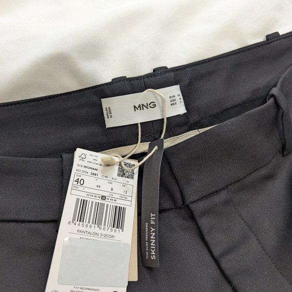Mango NWT Slim Fit Trousers Size US8 (40EUR - Picture 13 of 13